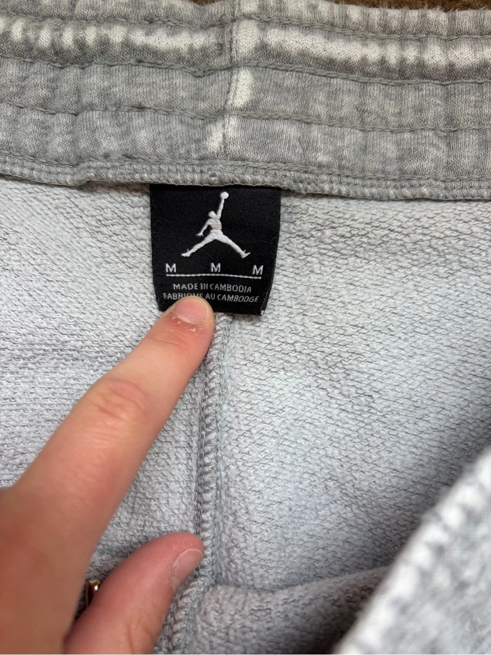 Y2K Jordan Nike Light Gray sweatpants size M